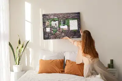 Kurk prikbord Wereldkaart aan de muur