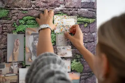 Kurk prikbord Wereldkaart aan de muur