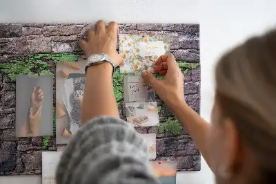 Kurk prikbord Wereldkaart aan de muur