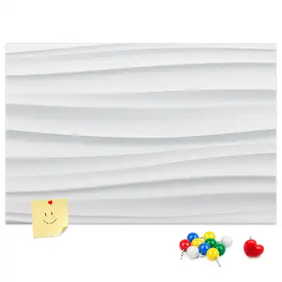 Memobord van kurk met golvend textuurontwerp