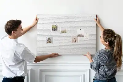 Memobord van kurk Golven textuur