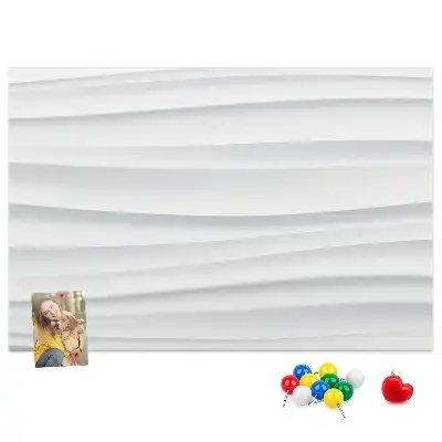 Memobord van kurk Golven textuur