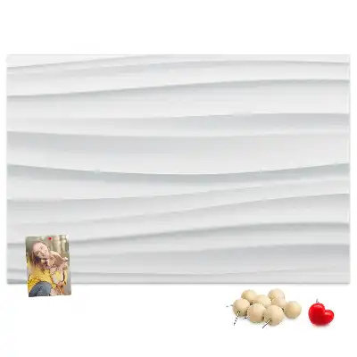 Memobord van kurk Golven textuur