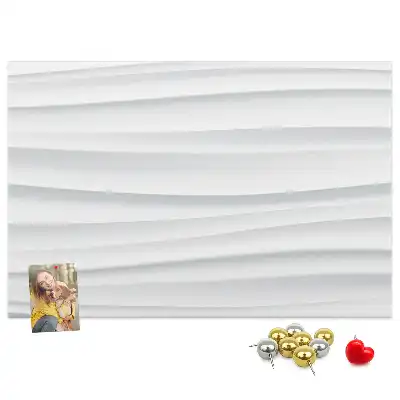 Memobord van kurk Golven textuur