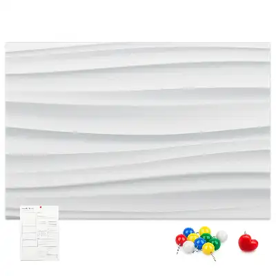 Memobord van kurk Golven textuur