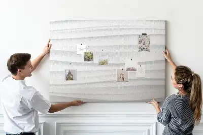 Memobord van kurk Golven textuur