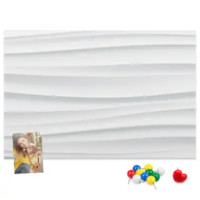 Memobord van kurk Golven textuur