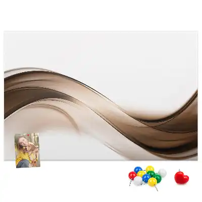 Memobord van kurk Abstractie lijn
