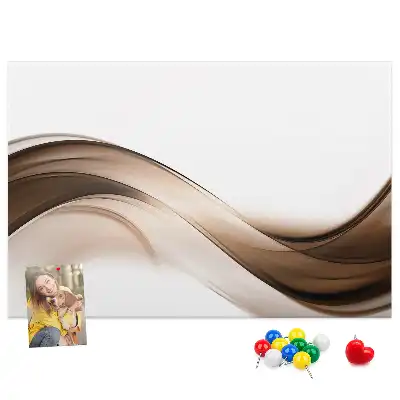 Memobord van kurk Abstractie lijn