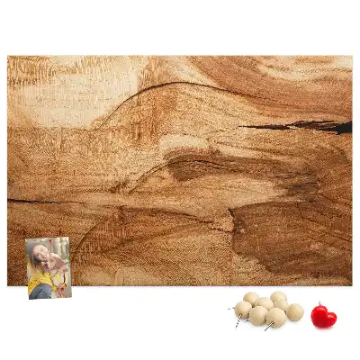 Memobord van kurk houttextuur