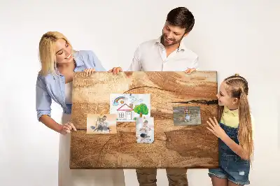 Memobord van kurk houttextuur