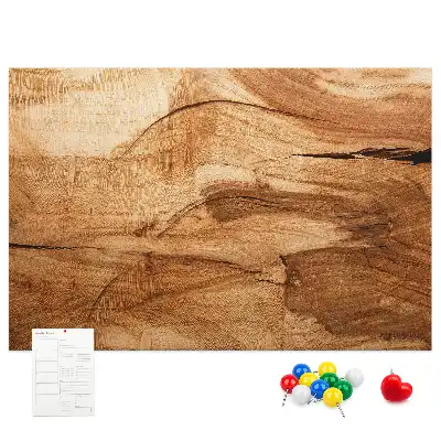 Memobord van kurk houttextuur