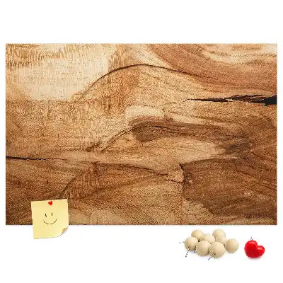 Memobord van kurk houttextuur