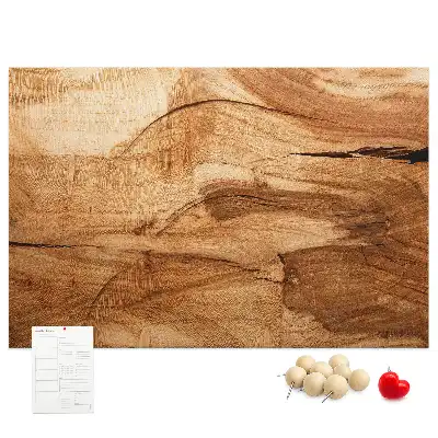 Memobord van kurk houttextuur