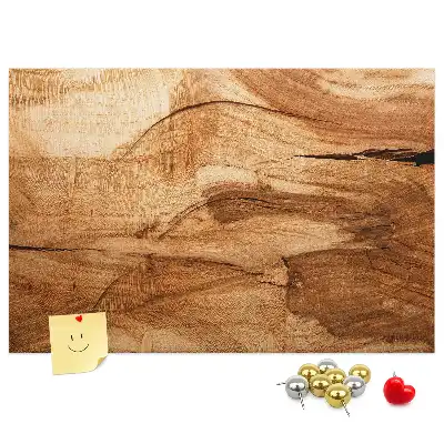 Memobord van kurk houttextuur