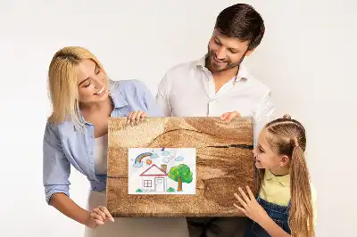 Memobord van kurk houttextuur