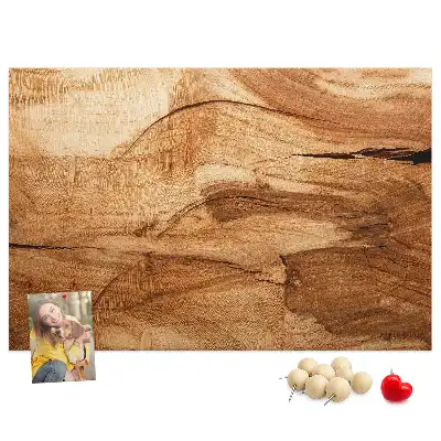 Memobord van kurk houttextuur