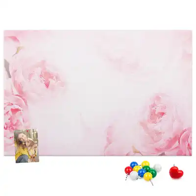 Kurk prikbord Boeket bloeiende planten