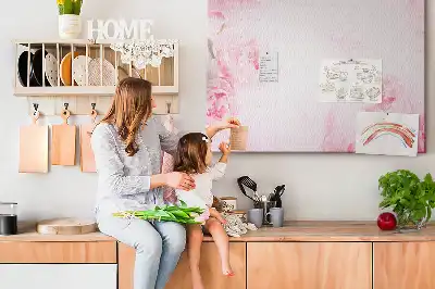 Kurk prikbord Boeket bloeiende planten