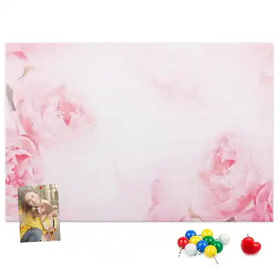 Kurk prikbord Boeket bloeiende planten