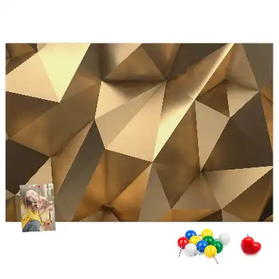 Memobord van kurk Driehoekige abstracte structuur