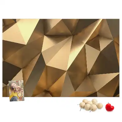 Memobord van kurk Driehoekige abstracte structuur