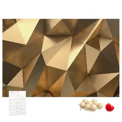 Memobord van kurk Driehoekige abstracte structuur