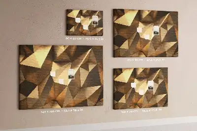 Memobord van kurk Driehoekige abstracte structuur