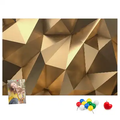 Memobord van kurk Driehoekige abstracte structuur