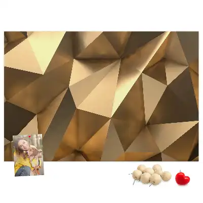 Memobord van kurk Driehoekige abstracte structuur