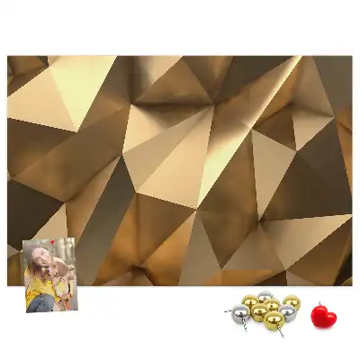 Memobord van kurk Driehoekige abstracte structuur