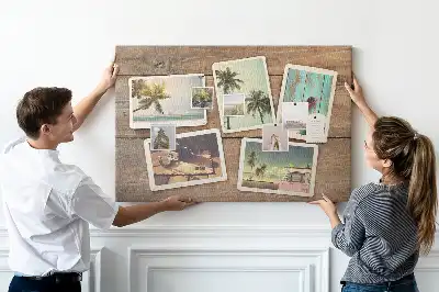 Kurk prikbord Polaroidfoto's