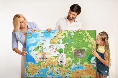 Memobord van kurk Geografie Wereldkaart