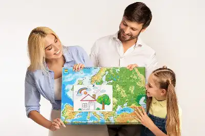 Memobord van kurk Geografie Wereldkaart