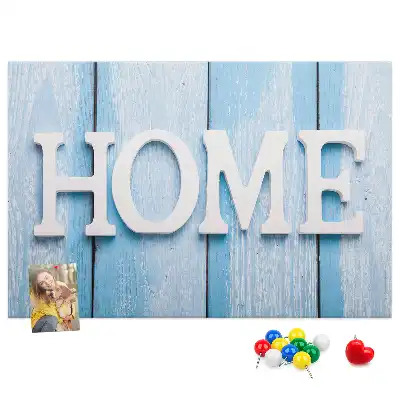 Kurk prikbord Opschrift "home"