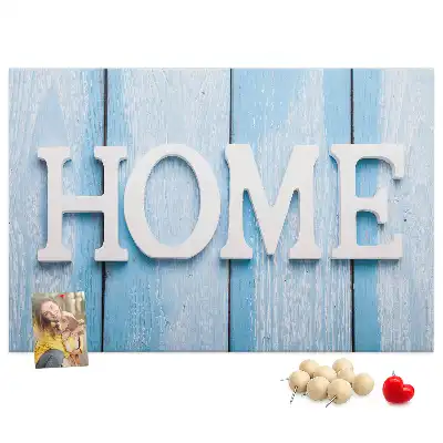 Kurk prikbord Opschrift "home"