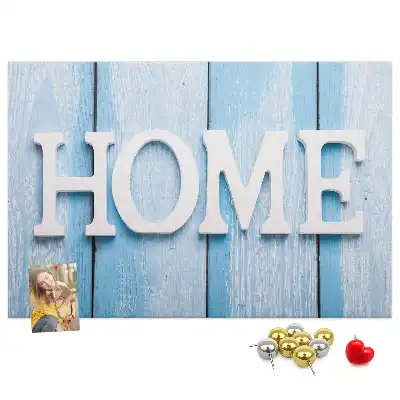 Kurk prikbord Opschrift "home"