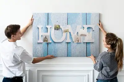 Kurk prikbord Opschrift "home"