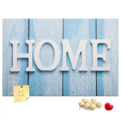 Kurk prikbord Opschrift "home"