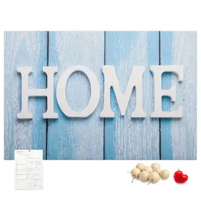 Kurk prikbord Opschrift "home"