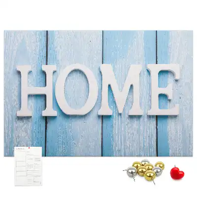 Kurk prikbord Opschrift "home"