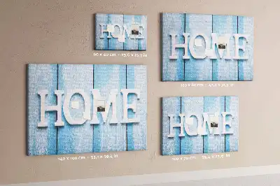 Kurk prikbord Opschrift "home"