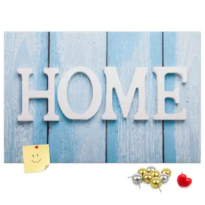 Kurk prikbord Opschrift "home"