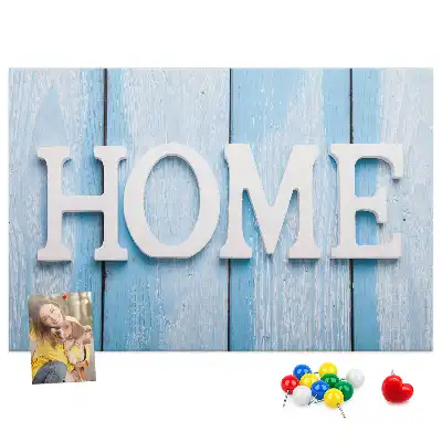 Kurk prikbord Opschrift "home"