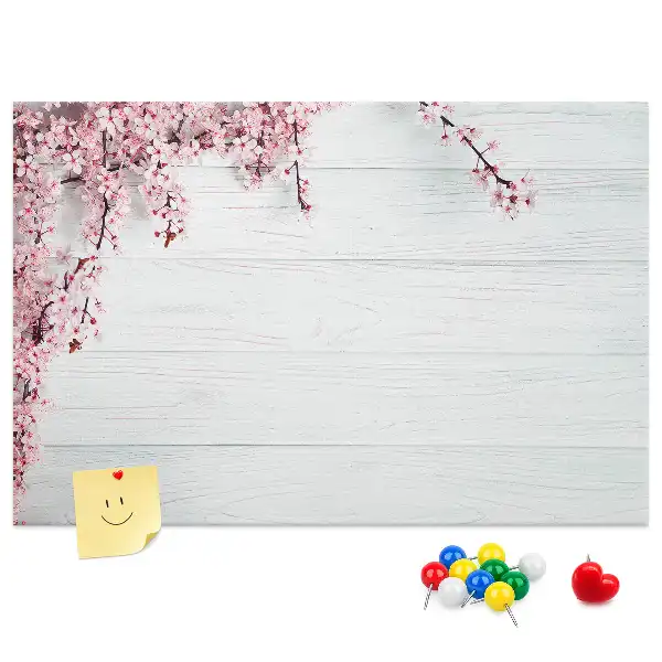 Memobord van kurk Ontwakende natuur flora