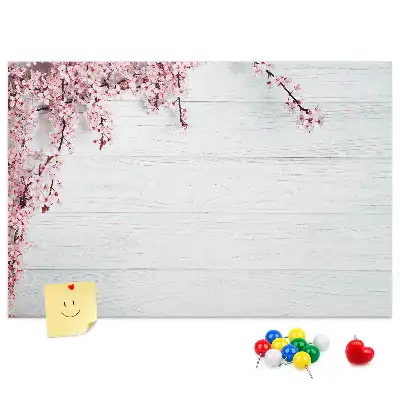 Memobord van kurk Ontwakende natuur flora