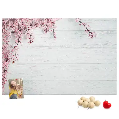 Memobord van kurk Ontwakende natuur flora
