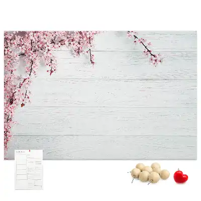 Memobord van kurk Ontwakende natuur flora