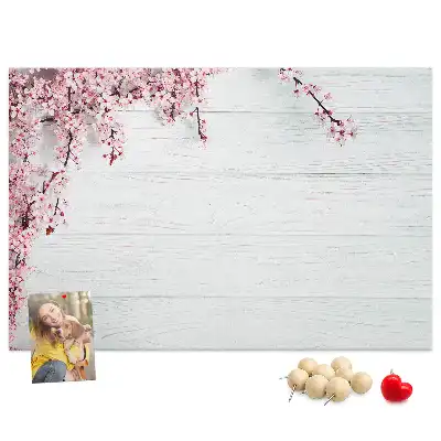 Memobord van kurk Ontwakende natuur flora