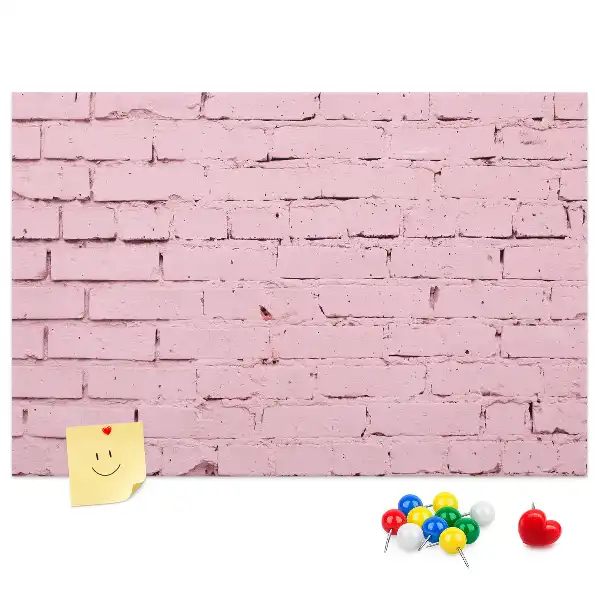 Kurk prikbord Bakstenen muur